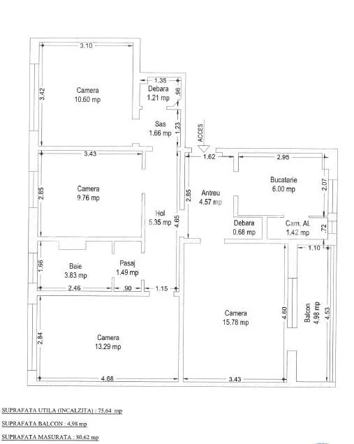 4 Camere, Etaj Intermediar, Renovat