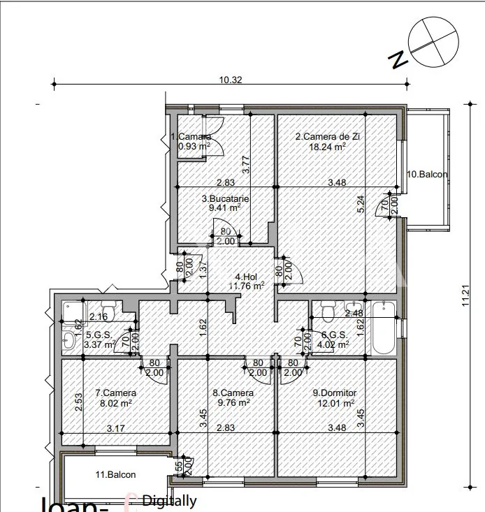 Lipovei, Etaj Intermediar, Renovat Integral