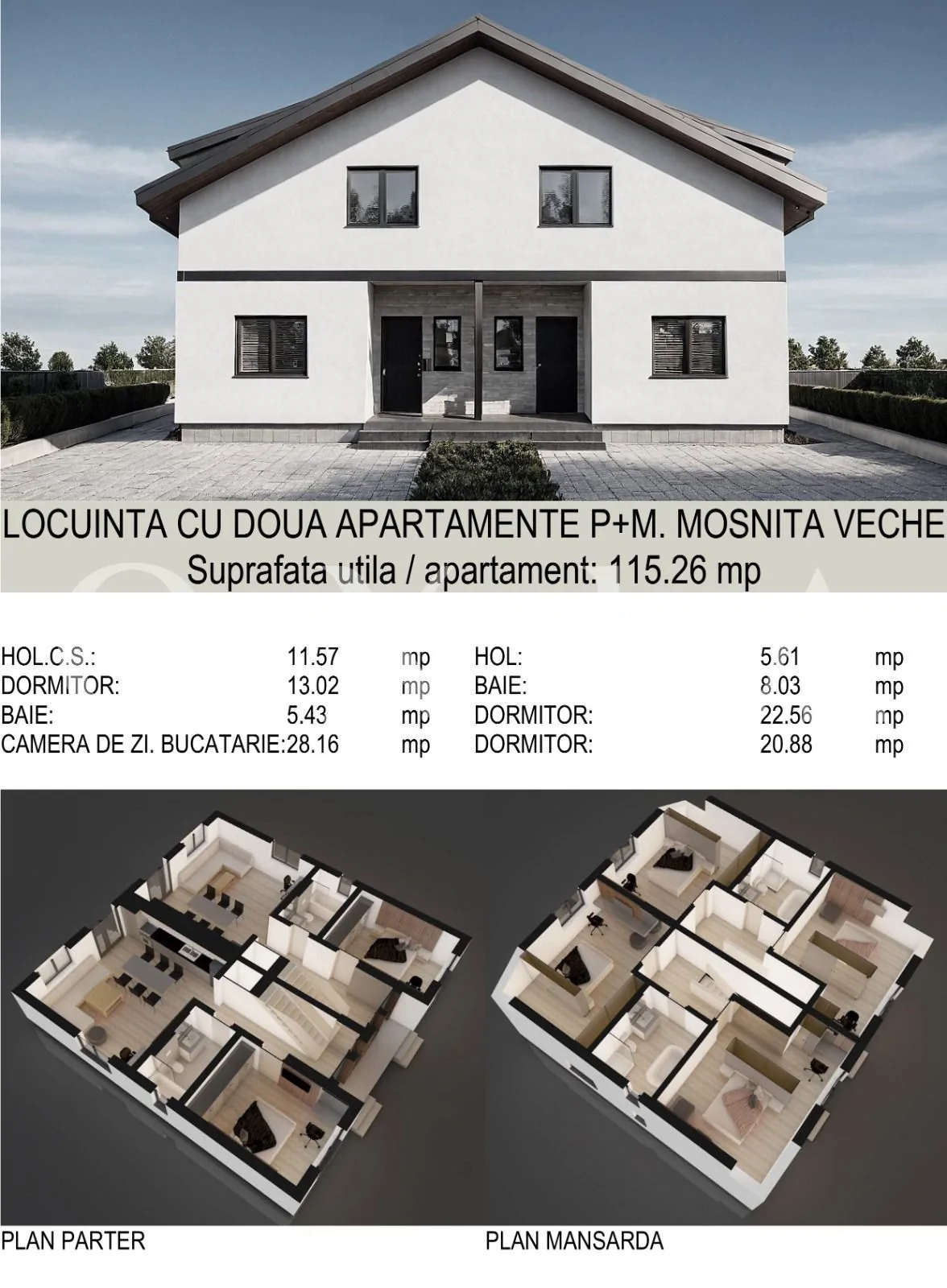 Mosnita Veche (Lidl) – Duplex – Cartier Serena