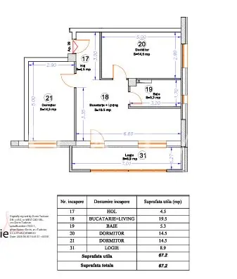 Giroc-Esso, Apartamente cu 2 si 3 camere